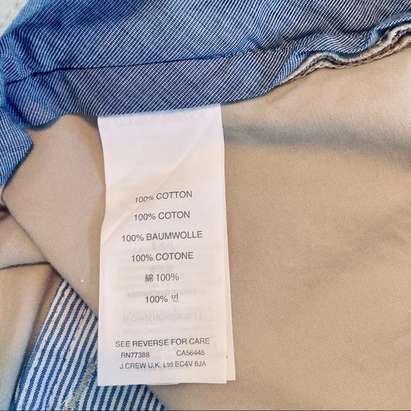 J Crew Club Chino/Khakis Flat Front Shorts Size 33 - Picture 9 of 10